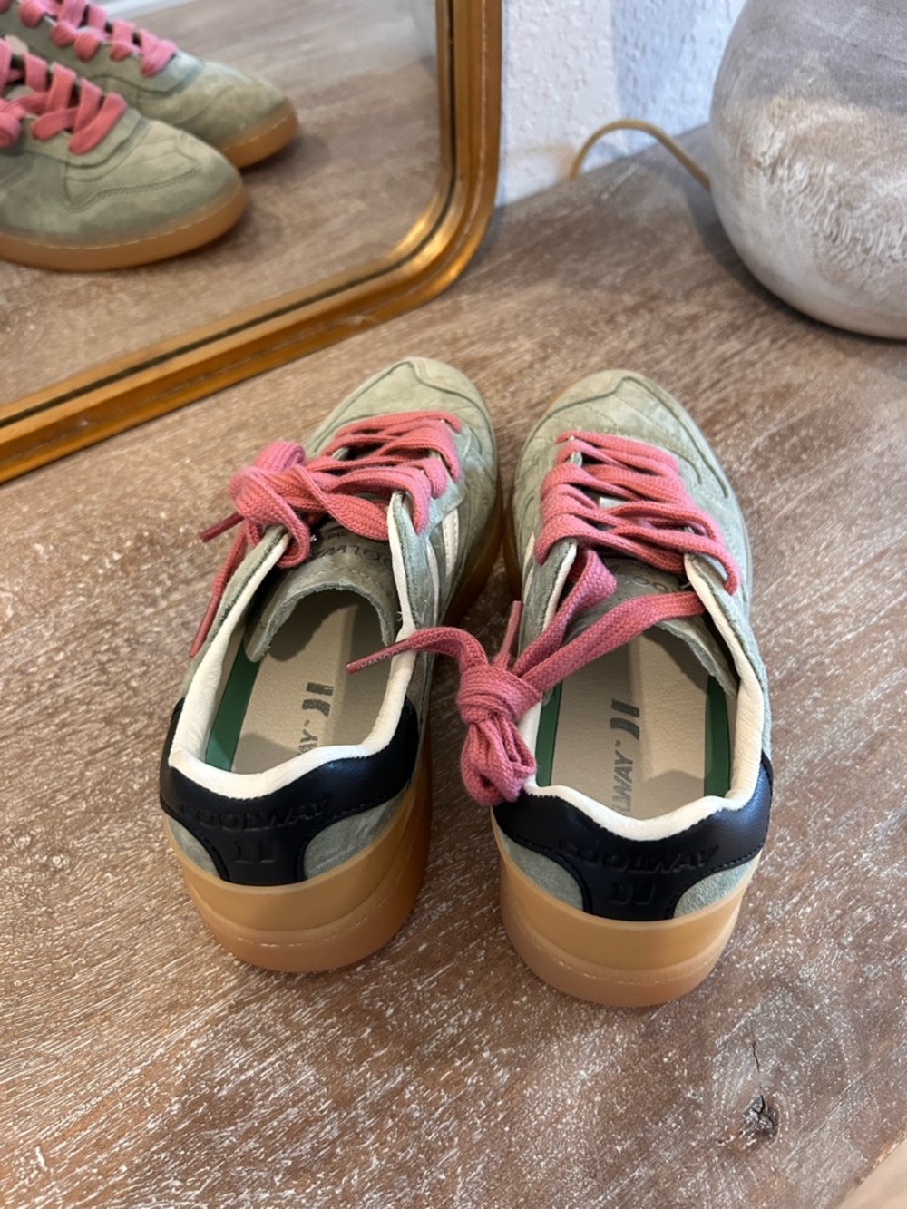 New Coolway Goal Sneakers Green Khaki - Picture 5 of 7